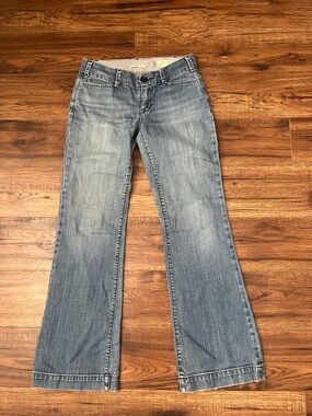 Gap Curvy Low Rise Flare Jeans Light Wash Women 2 Y2K Minimalist Casual Denim